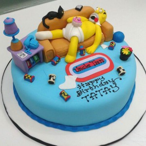 Homer Simpson Cakes