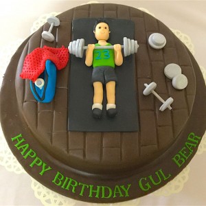 Gym Theme Cakes