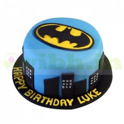 Batman & Gotham City Fondant Cake	