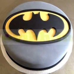 Batman Logo Fondant Cake	