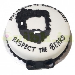 Beard Theme Fondant Cake	