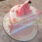 Half Birthday Baby Fondant Cake	