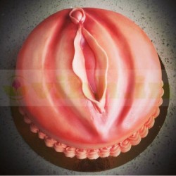 Vagina Theme Fondant Cake