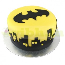 Batman Theme Customized Cake	