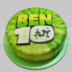 Ben 10 Theme Fondant Cake	