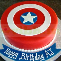 Captain America Shield Designer Cake	