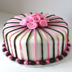 Colorful Love Romantic Fondant Cake	