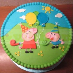 George & Peppa Pig Designer Cake	