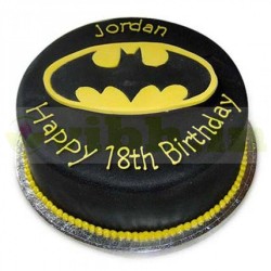 Mouthwatering Batman Fondant Cake	