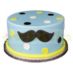 Mustache Theme Cake	