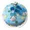 Baby Shower Fondant Cake	
