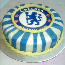 Chelsea Soccer Club Customized Cake	