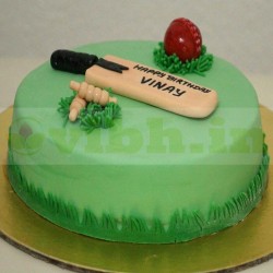 Cricket Bat Ball Theme Designer Cake	