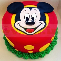 Fabulous Mickey Mouse Fondant Cake	