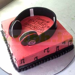 Headphone Music Cake	