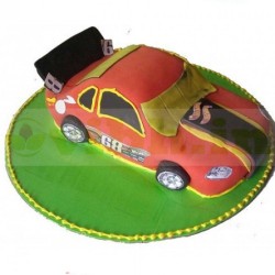 Hot Wheel Car Fondant Cake	