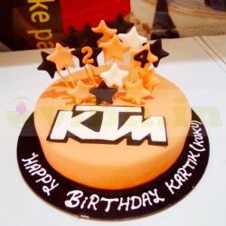 KTM Bike Theme Cake