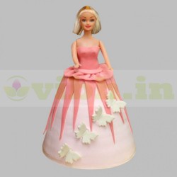 Gorgeous Barbie Fondant Cake	