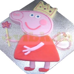 Peppa Pig 3D Customized Fondant Cake	