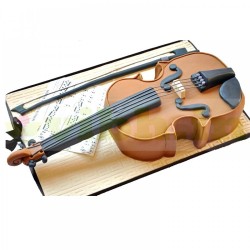 Violin Shape Designer Fondant Cake	