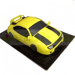 Yellow Designer Car Cake	