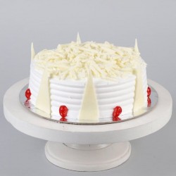 Tempting White Forest Cake